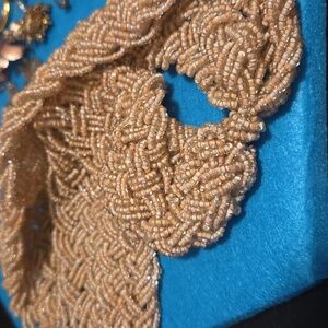 Beaded collar necklace